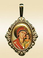 The Orthodox Icon Pendant "Our Lady of Kazan"