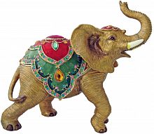 Trinket Jewelry Box "Big Elephant in a Horsecloth"