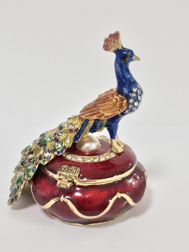 "Peacock on the Vase "Casket photo 4
