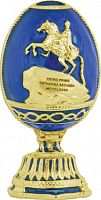 Faberge Style Small Egg Jewellery Trinket Box ''The Bronze horseman''