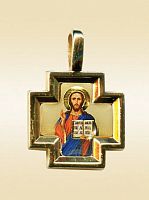 The Orthodox Icon Pendant "Christ Pantocrator"