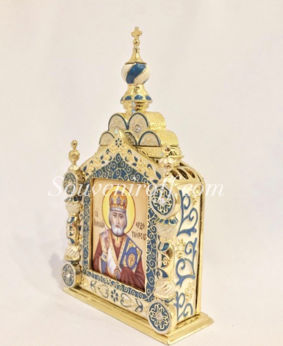 Orthodox Kyot with the icon of Finift photo 3