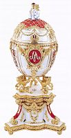 Big Faberge Style  Egg Jewellery Trinket Box "Royal Danish"