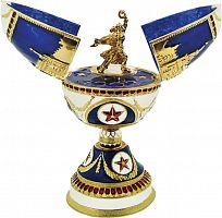 Faberge Style Egg Jewellery Trinket Box ''"Soviet'' musical