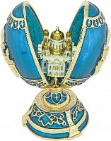 Faberge Style Egg Jewellery Trinket Box ''Christ the Savior''