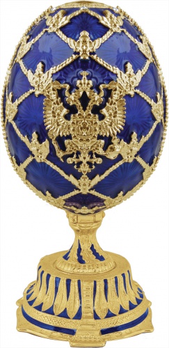 Big Faberge Style Egg Jewellery Trinket Box "Savior on the Blood"  with coat of arms photo 5