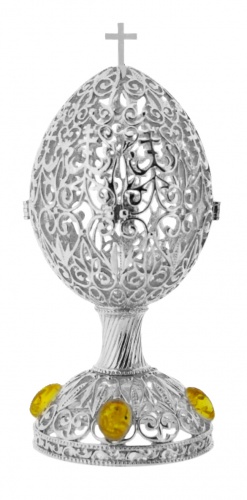 Egg Jewelry Box, incised ornament photo 2