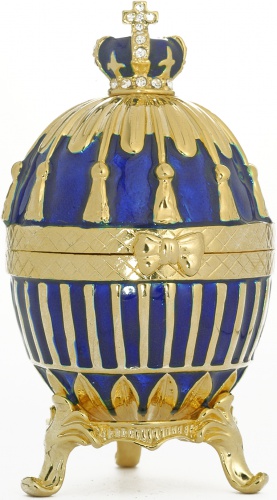 Faberge Style Egg Jewellery Box''Ribby'' photo 2