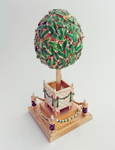 Faberge Style Egg Jewellery Trinket Box''Laurel tree'' photo 2