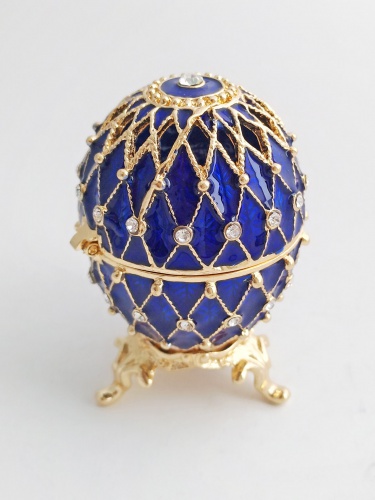 Faberge Style Trinket Box Egg with slits photo 5