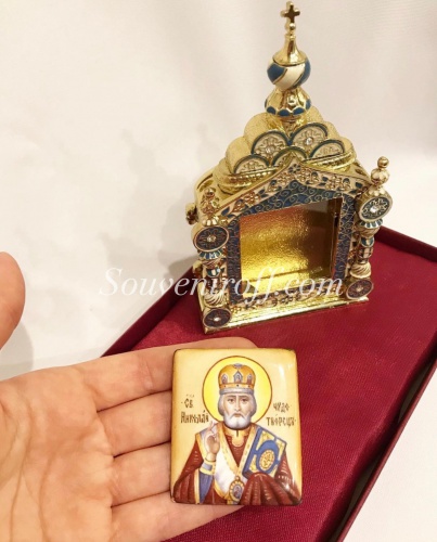 Orthodox Kyot with the icon of Finift photo 6