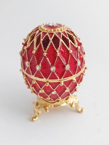 Faberge Style Trinket Box Egg with slits photo 3