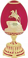 Faberge Style Egg Jewellery Trinket Box ''Bronze Horseman''